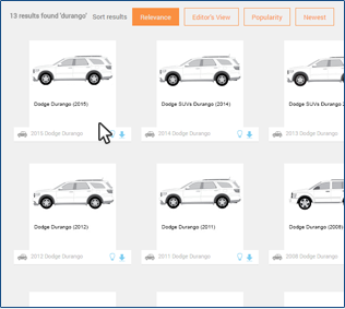3 steps to find and download vehicle templates in SignElements